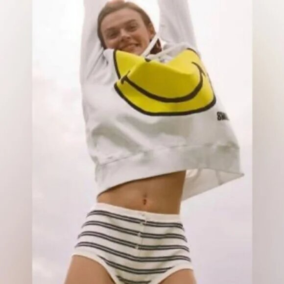 Zara x Smiley Limited Edition Smiley Hooded Sweatshirt S - Picture 3 of 16